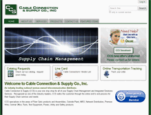 Tablet Screenshot of cableconnectionsupply.com